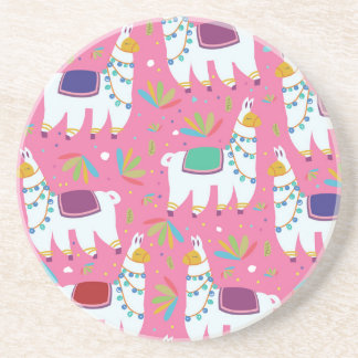 Posavasos Patrón de Llama Adorable