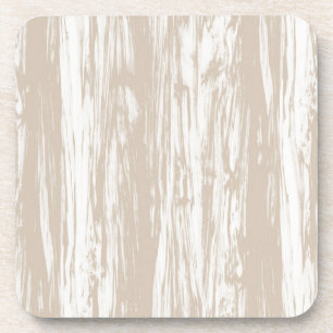 Posavasos Patrón de madera flotante - taupe marrón claro y b