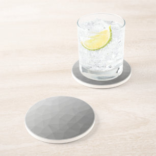 Posavasos Patrón de malla geométrica de gradiente gris