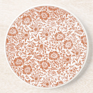 Posavasos Patrón de Malva de William Morris: Floral Terracot