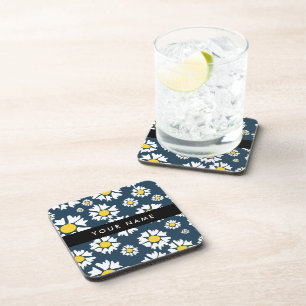 Posavasos Patrón de margaritas, margaritas blancas, su nombr
