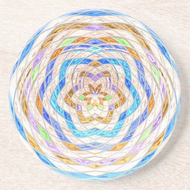 Posavasos Patrón de mosaico abstracto #9 (Frente)