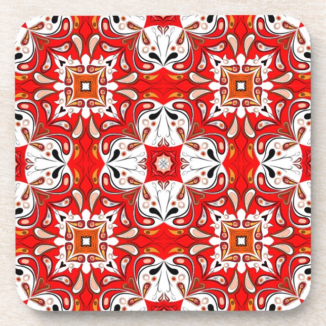 Posavasos Patrón de mosaico cerámico portugués (Frente)