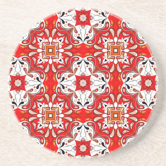 Posavasos Patrón de mosaico cerámico portugués (Frente)