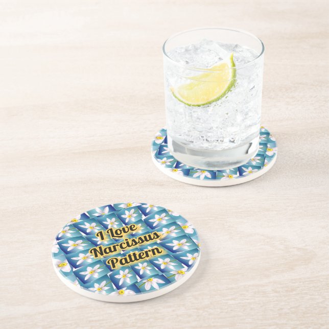 Posavasos Patrón de Narciso Blanco (Lado)