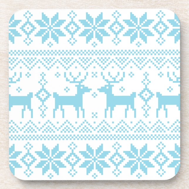 Posavasos Patrón de navidad 1 (Frente)