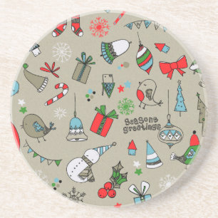 Posavasos Patrón de navidad de los navidades