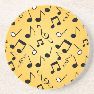 Posavasos Patrón de notas musicales