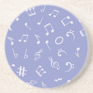 Posavasos Patrón de notas musicales