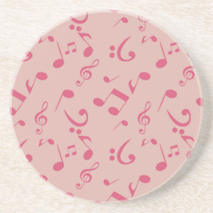 Posavasos Patrón de notas musicales
