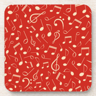 Posavasos Patrón de notas musicales
