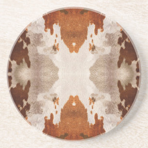 Posavasos Patrón de ocultación de vaca Kaleidoscope