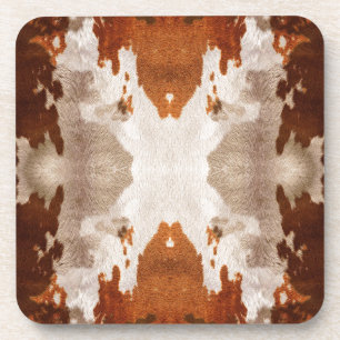 Posavasos Patrón de ocultación de vaca Kaleidoscope