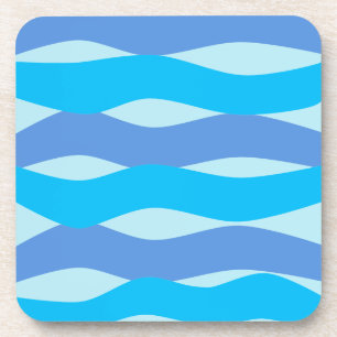 Posavasos Patrón de ondas azules