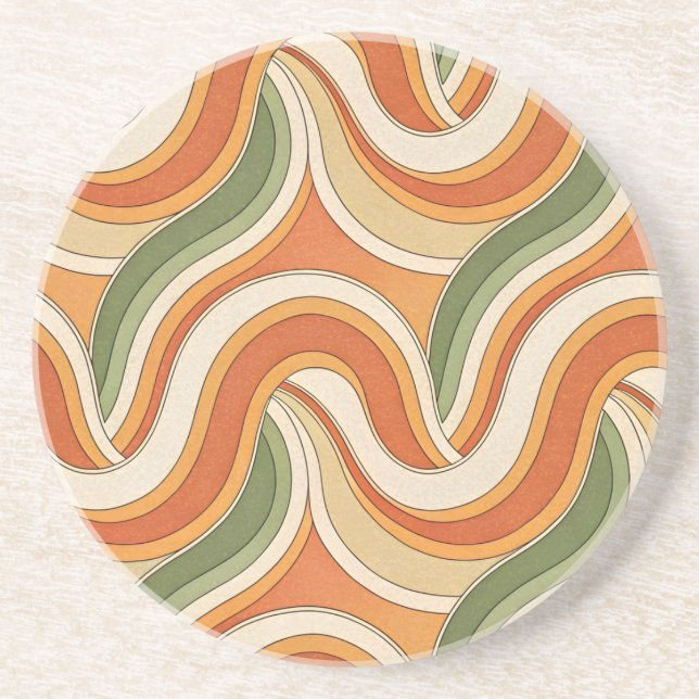 Posavasos Patrón de ondas mágicas (Frente)