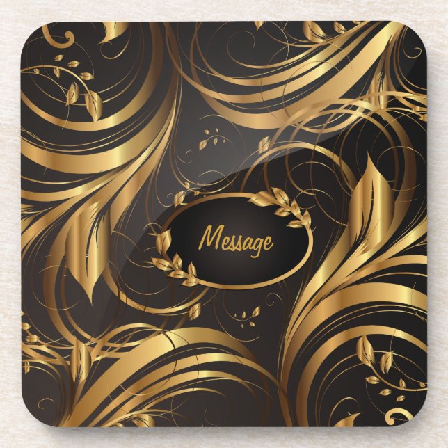 Posavasos Patrón de oro 1 cubra (Frente)