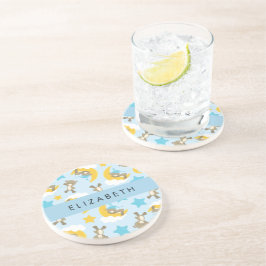 Posavasos Patrón De Osos, Osos De Teddy, Estrellas, Tu Nombr