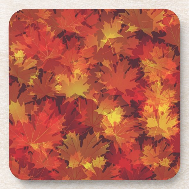 Posavasos Patrón de otoño (Frente)