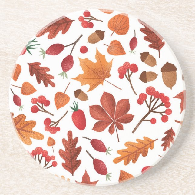 Posavasos Patrón de otoño (Frente)