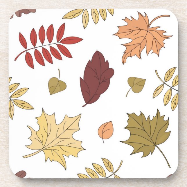 Posavasos Patrón de otoño (Frente)