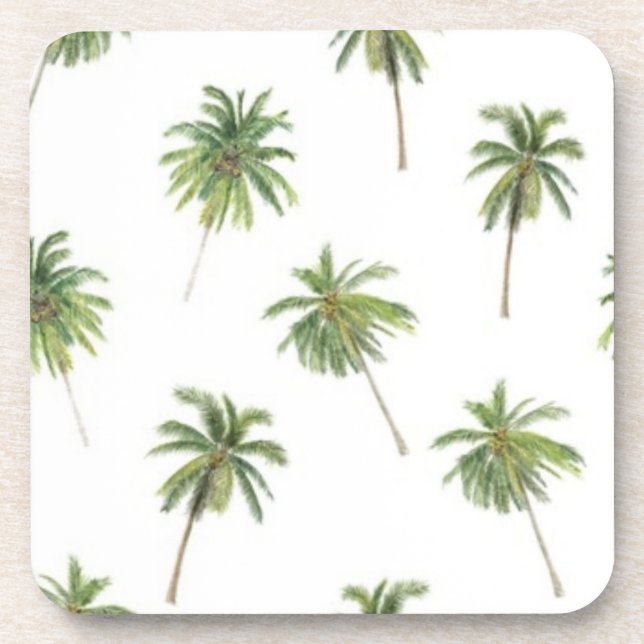 Posavasos Patrón de palmera (Frente)