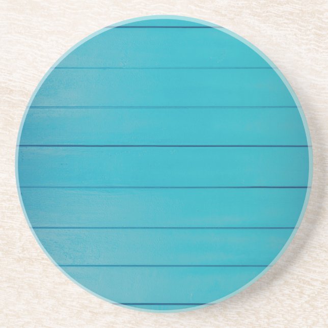 Posavasos Patrón de pared pintada texturizada verde turquesa (Frente)