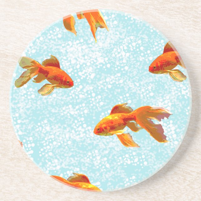 Posavasos patrón de pez dorado (Frente)