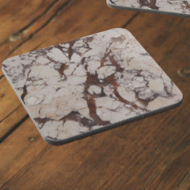 Posavasos Patrón de piedra de mármol blanco
