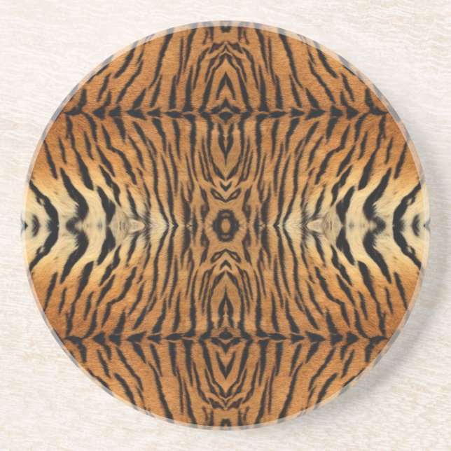 Posavasos Patrón de pieles de tigre (Frente)