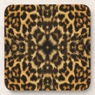Posavasos Patrón de pieles leopardo de Kaleidoscope