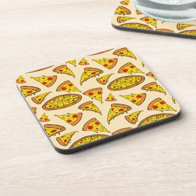Posavasos Patrón de pizza de queso en fusión (Lado Izquierdo)
