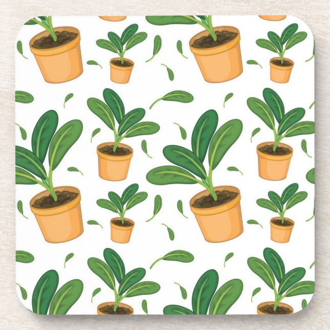 Posavasos Patrón de planta (Frente)