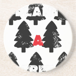 Posavasos Patrón de plantar un árbol