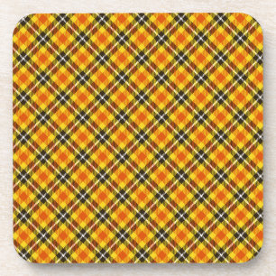 Posavasos Patrón de plástico rojo negro amarillo-57577