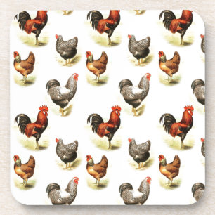 Posavasos Patrón de pollo del país