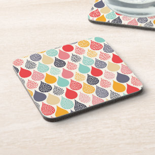 Posavasos Patrón de puntos de arte pop Raindrop