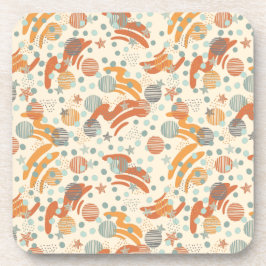 Posavasos Patrón de puntos de moda lanzar almohada