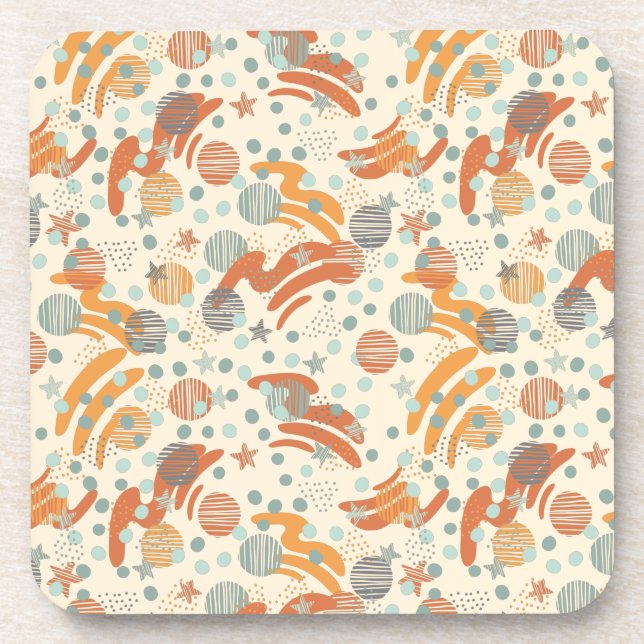 Posavasos Patrón de puntos de moda lanzar almohada (Frente)