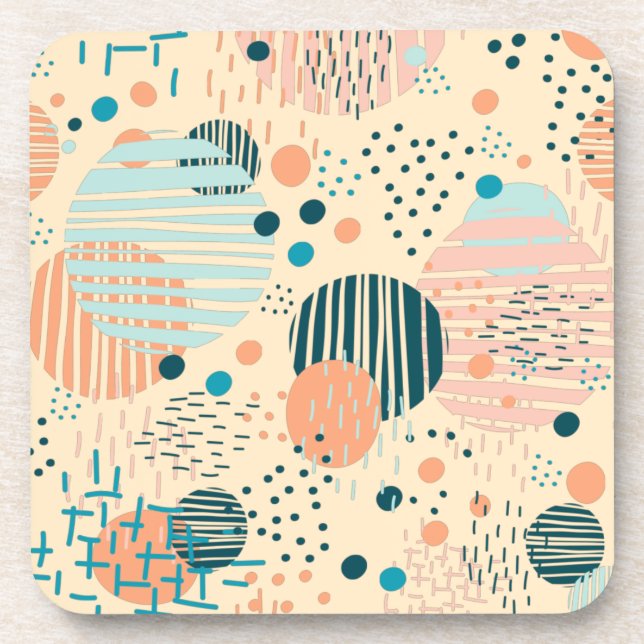 Posavasos Patrón de puntos de moda lanzar almohada (Frente)