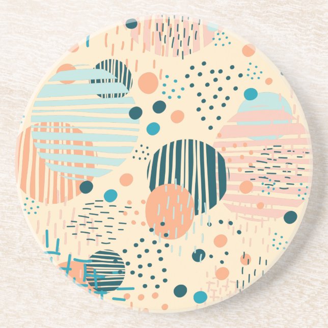 Posavasos Patrón de puntos de moda lanzar almohada (Frente)