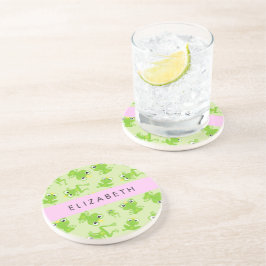 Posavasos Patrón de rana, ranas verdes, príncipe de rana, tu