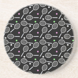 Posavasos Patrón de raqueta de tenis