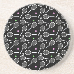 Posavasos Patrón de raqueta de tenis