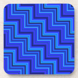 Posavasos Patrón de rayas azules