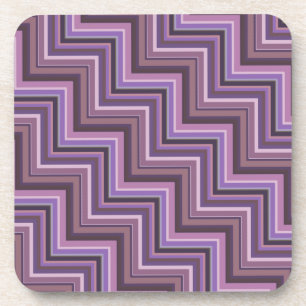 Posavasos Patrón de rayas de malva