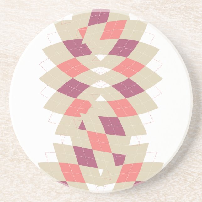 Posavasos Patrón de remolque de diamantes (Frente)