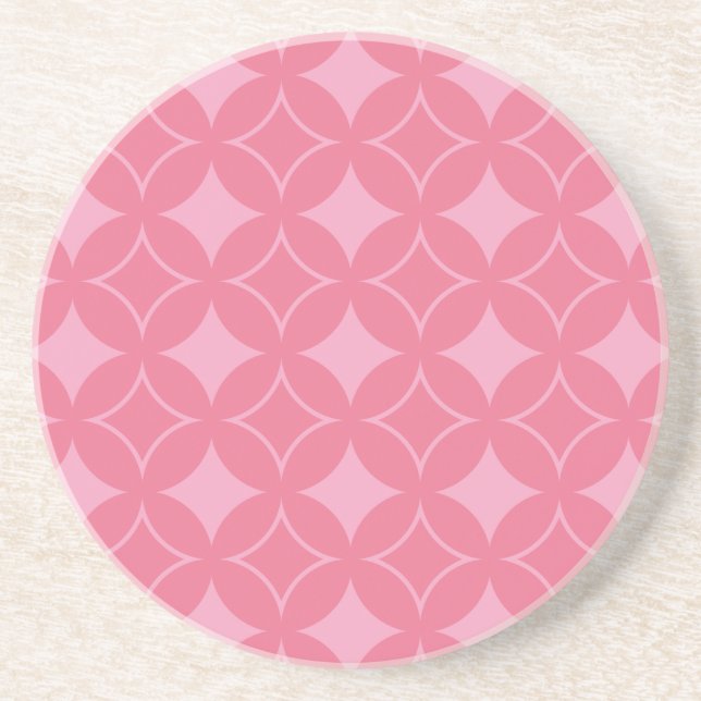 Posavasos Patrón de shippo rosa (Frente)