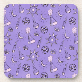 Posavasos Patrón de símbolos ocultas de brujería - místico m