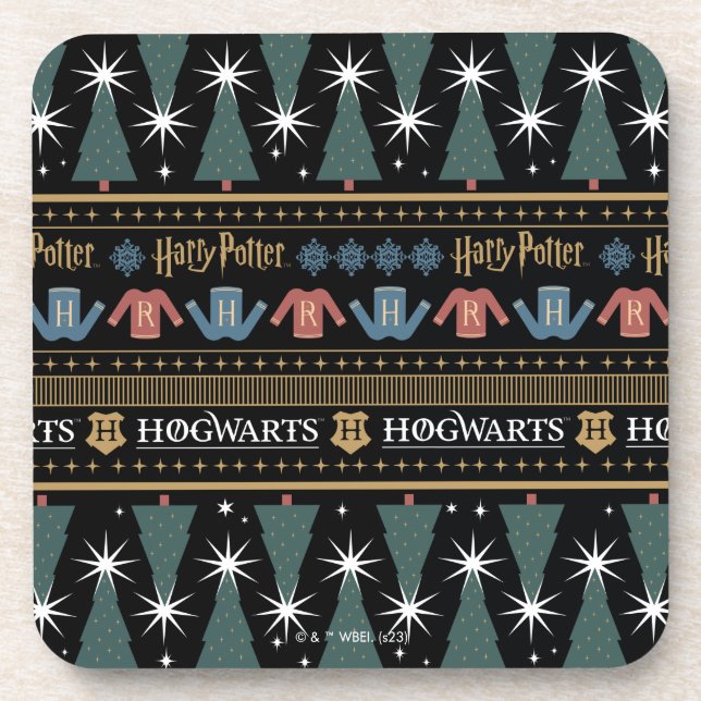 Posavasos Patrón de suéter navideño de HARRY POTTER™ (Frente)