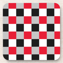 Posavasos Patrón de tablero de ajedrez editable